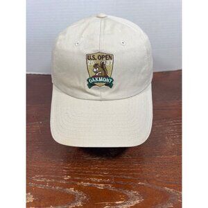 2007 U.S. Open Oakmont USGA Member Cap Beige Adjustable Hat Embroidered Logo X3